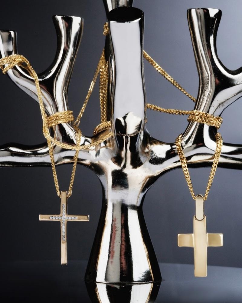 Children cross with chain